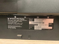 Hp elite e241i - 24" monitoren met monitorarm - dp, dvi, vga - afbeelding 2 van  14