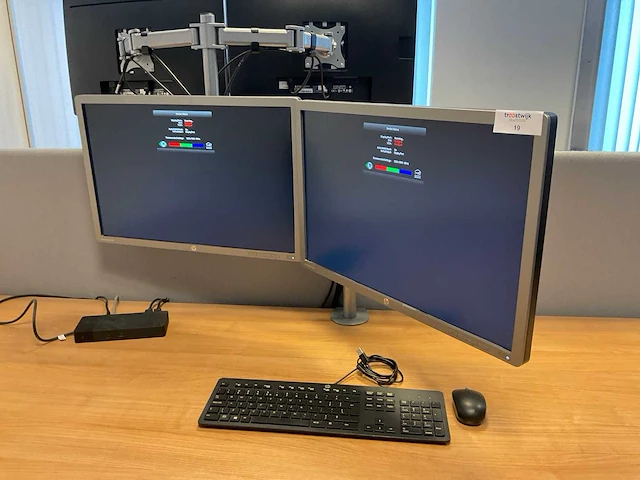 Hp elite e241i monitor (2x) - afbeelding 4 van  7