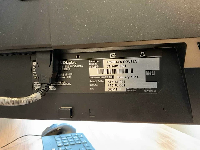 Hp elite e241i monitor (2x) - afbeelding 5 van  5