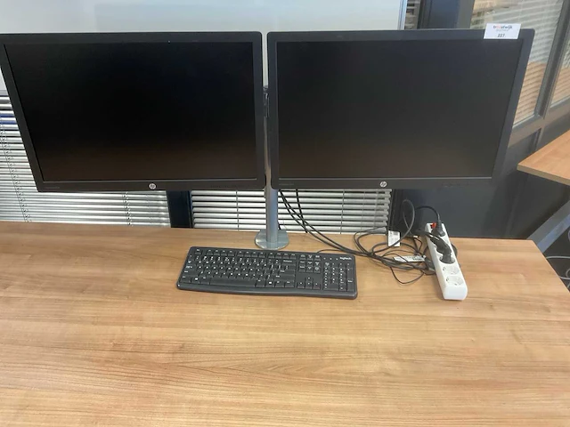 Hp elite e242 monitor (2x) - afbeelding 1 van  3