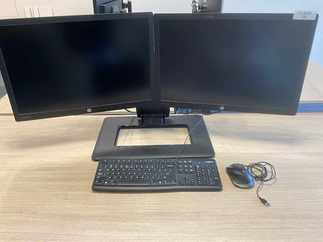 Hp elite e242 monitor (2x) - afbeelding 1 van  3