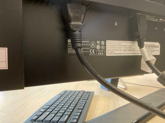 Hp elite e243i monitor (2x) - afbeelding 5 van  5