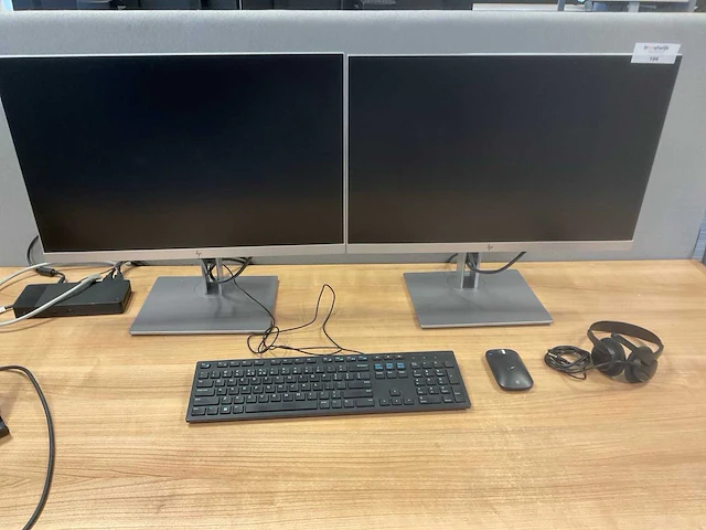 Hp elite e243i monitor (2x) - afbeelding 2 van  5