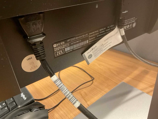 Hp elite e243i monitor (2x) - afbeelding 4 van  4