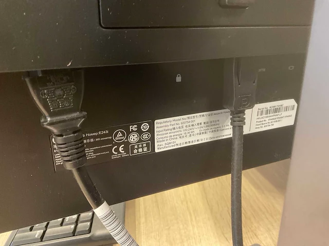 Hp elite e243i monitor (2x) - afbeelding 5 van  5