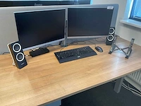 Hp elite e243i monitor (2x) - afbeelding 1 van  6