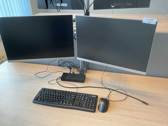 Hp elite e243i monitor (2x) - afbeelding 1 van  5