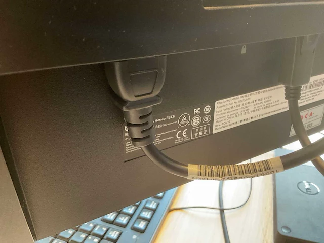 Hp elite e243i monitor (2x) - afbeelding 5 van  5