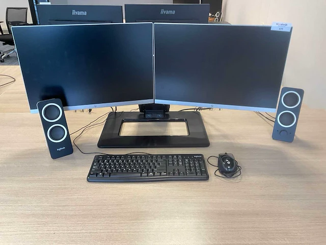 Hp elite e243i monitor (2x) - afbeelding 1 van  5