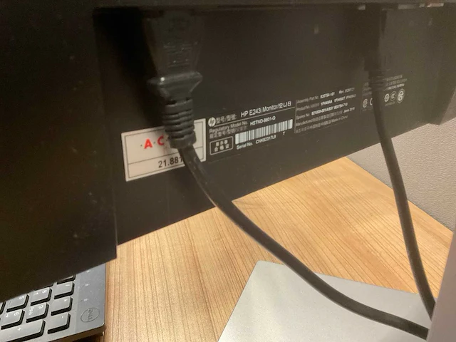 Hp elite e243i monitor (2x) - afbeelding 5 van  5