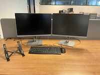 Hp elite e243i monitor (2x) - afbeelding 1 van  4