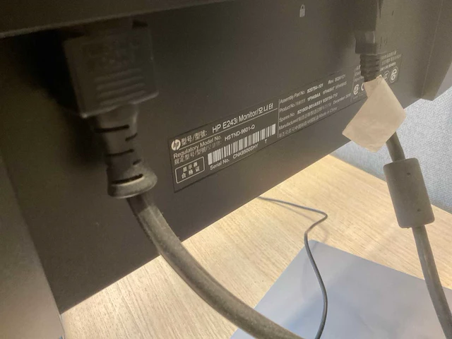 Hp elite e243i monitor (2x) - afbeelding 4 van  4