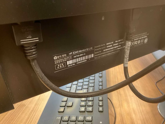 Hp elite e243i monitor (2x) - afbeelding 5 van  5