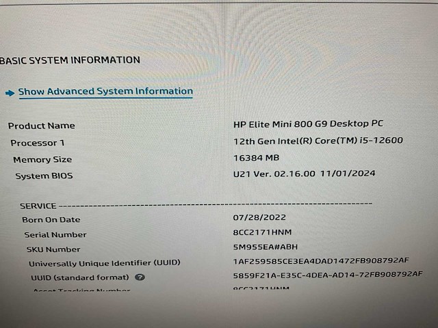 Hp elite mini 800 g9 desktop - afbeelding 4 van  7