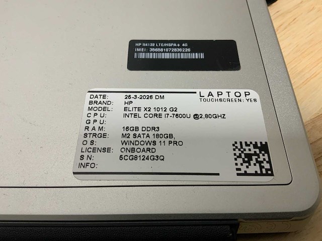 Hp elite x2 1012 g2 laptop - afbeelding 2 van  7