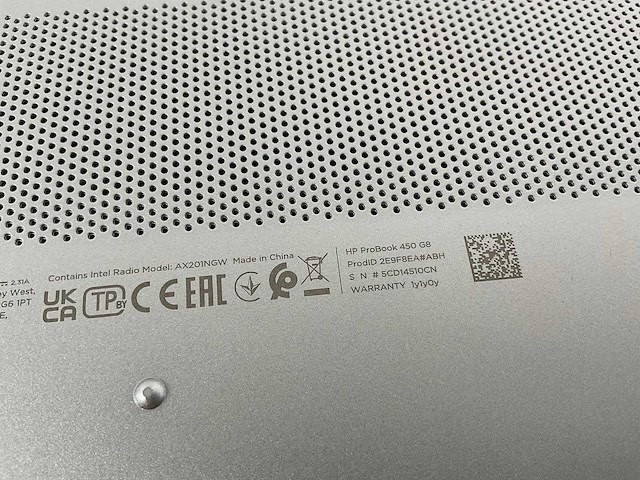 Hp elitebook 450 g8 15.6”, core(tm) i5 11th gen, 16 gb ram, 256 gb nvme laptop - afbeelding 7 van  8
