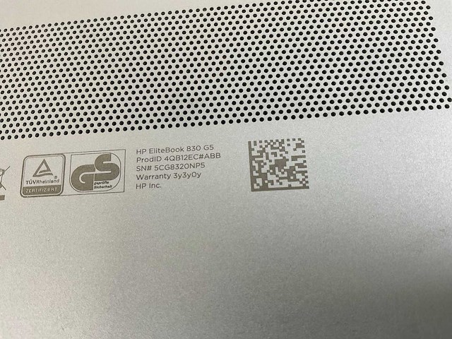 Hp elitebook 830 g5 13.2”, core(tm) i5 8th gen, 8 gb ram, 256 gb nvme laptop - afbeelding 7 van  7
