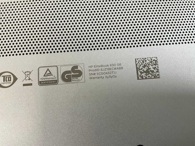 Hp elitebook 830 g6 13.3”, core(tm) i7 8th gen, 16 gb ram, 512 gb nvme laptop - afbeelding 6 van  6