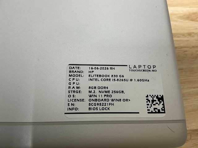 Hp elitebook 830 g6 laptop (4x) - afbeelding 4 van  6