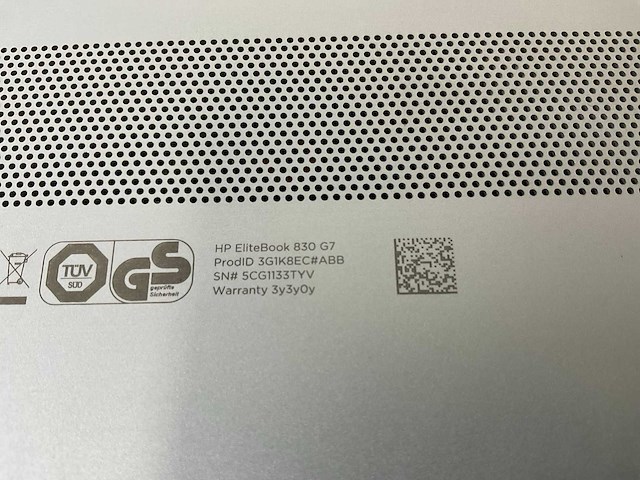 Hp elitebook 830 g7 13.3”, core(tm) i7 10th gen, 16 gb ram, 512 gb nvme laptop - afbeelding 7 van  7