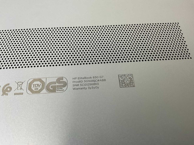 Hp elitebook 830 g7 13.3”, core(tm) i7 10th gen, 16 gb ram, 512 gb nvme laptop - afbeelding 6 van  6