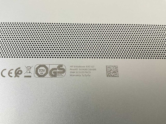 Hp elitebook 830 g7 13.3”, core(tm) i7 10th gen, 16 gb ram, 512 gb nvme laptop - afbeelding 7 van  7