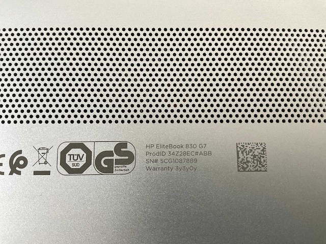 Hp elitebook 830 g7 13.3”, core(tm) i7 10th gen, 16 gb ram, 512 gb nvme laptop - afbeelding 7 van  7