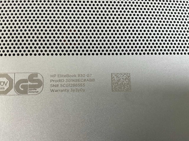 Hp elitebook 830 g7 13.3”, core(tm) i7 10th gen, 16 gb ram, 512 gb nvme laptop - afbeelding 5 van  5