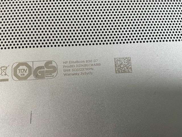 Hp elitebook 830 g7 13.3”, core(tm) i7 10th gen, 16 gb ram, 512 gb nvme laptop - afbeelding 5 van  5