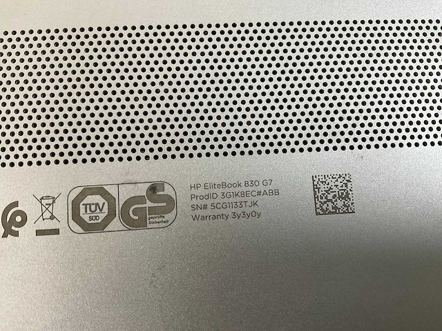 Hp elitebook 830 g7 13.3”, core(tm) i7 10th gen, 16 gb ram, 512 gb nvme laptop - afbeelding 5 van  5