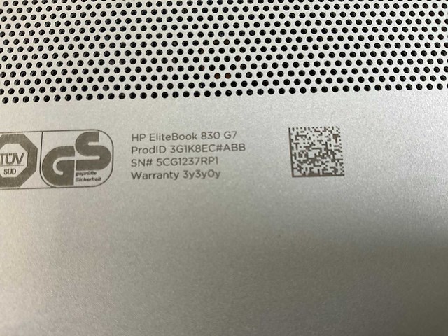 Hp elitebook 830 g7 13.3”, core(tm) i7 10th gen, 16 gb ram, 512 gb nvme laptop - afbeelding 2 van  2