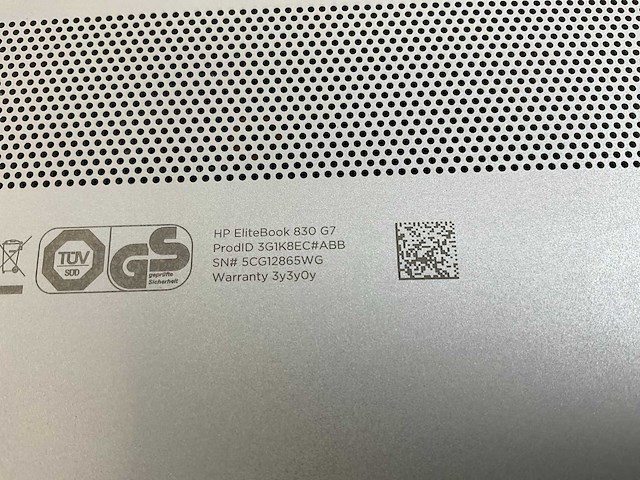 Hp elitebook 830 g7 13.3”, core(tm) i7 10th gen, 16 gb ram, 512 gb nvme laptop - afbeelding 4 van  5