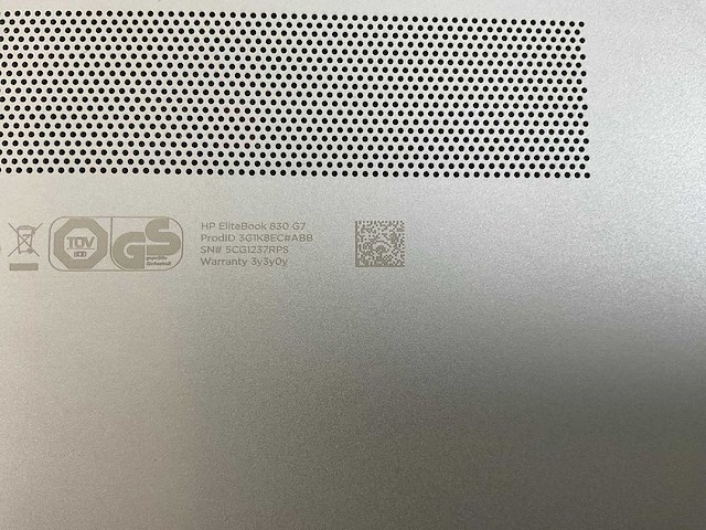 Hp elitebook 830 g7 13.3”, core(tm) i7 10th gen, 16 gb ram, 512 gb nvme laptop - afbeelding 7 van  7