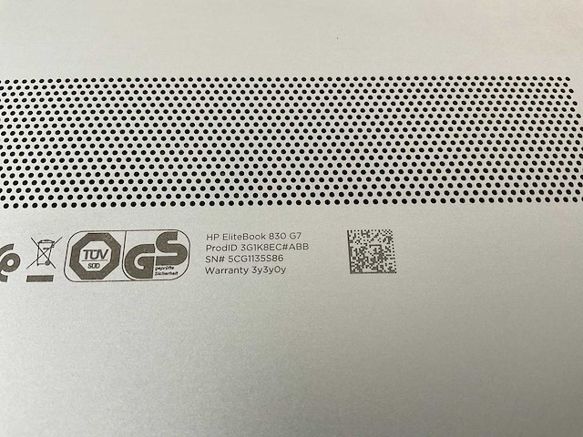 Hp elitebook 830 g7 13.3”, core(tm) i7 10th gen, 16 gb ram, 512 gb nvme laptop - afbeelding 5 van  5