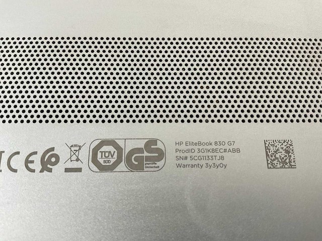 Hp elitebook 830 g7 13.3”, core(tm) i7 10th gen, 16 gb ram, 512 gb nvme laptop - afbeelding 7 van  8