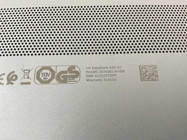 Hp elitebook 830 g7 13.3”, core(tm) i7 10th gen, 16 gb ram, 512 gb nvme laptop - afbeelding 4 van  4