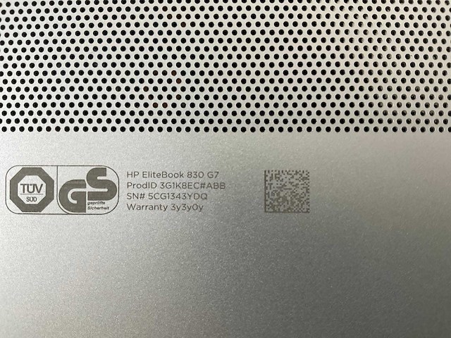 Hp elitebook 830 g7 13.3”, core(tm) i7 10th gen, 16 gb ram, 512 gb nvme laptop - afbeelding 5 van  5