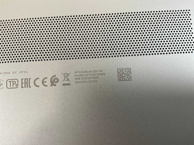 Hp elitebook 830 g8 13.3”, core(tm) i7 11th gen, 16 gb ram, 512 gb nvme laptop - afbeelding 5 van  5