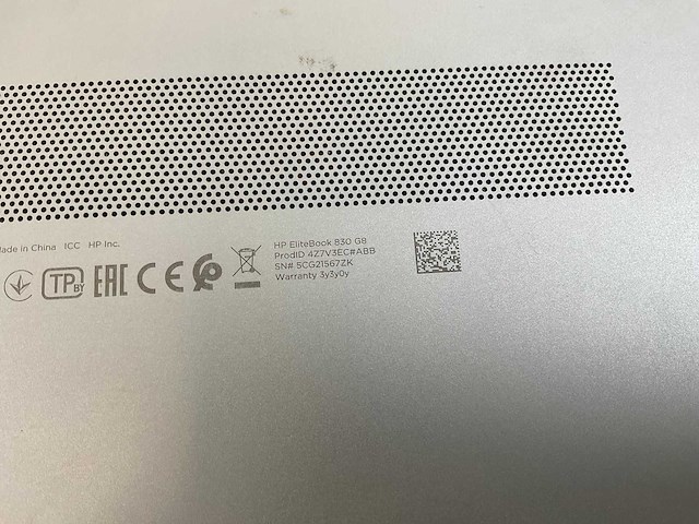 Hp elitebook 830 g8 13.3”, core(tm) i7 11th gen, 16 gb ram, 512 gb nvme laptop - afbeelding 4 van  5