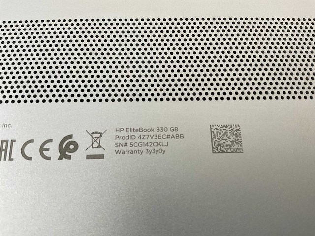 Hp elitebook 830 g8 13.3”, core(tm) i7 11th gen, 16 gb ram, 512 gb nvme laptop - afbeelding 7 van  7
