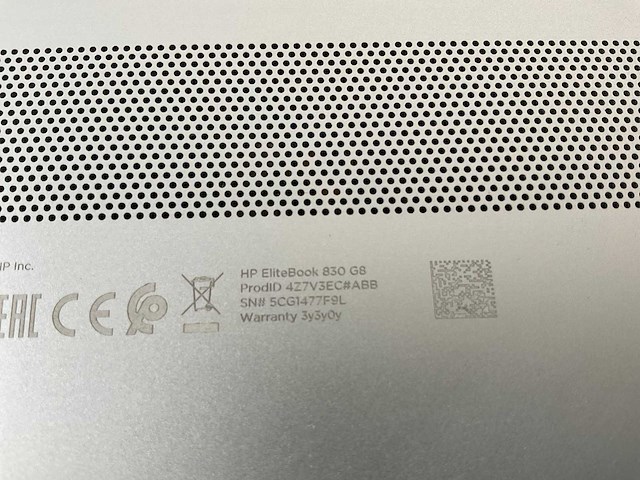 Hp elitebook 830 g8 13.3”, core(tm) i7 11th gen, 16 gb ram, 512 gb nvme laptop - afbeelding 5 van  5