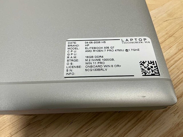 Hp elitebook 835 g7 laptop - afbeelding 3 van  10