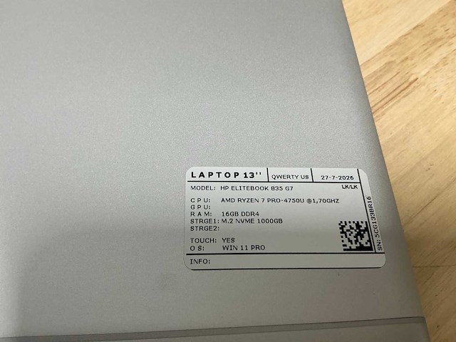 Hp elitebook 835 g7 laptop - afbeelding 7 van  7