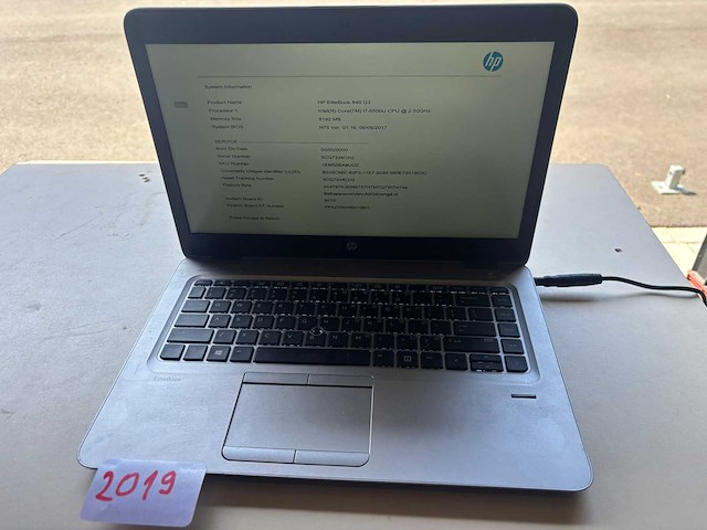 Hp elitebook 840 g3 intel(r) core(tm) i7-6500u cpu @ 2.50ghz - afbeelding 1 van  4
