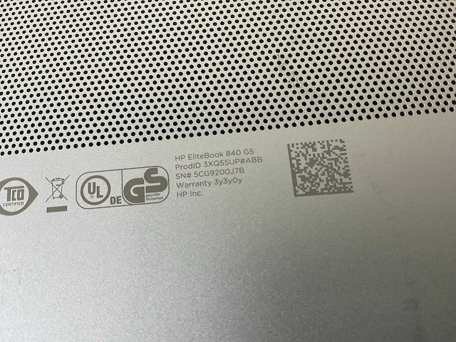 Hp elitebook 840 g5 14”, core(tm) i7 8th gen, 16 gb ram, no hdd laptop - afbeelding 7 van  7