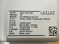 Hp elitebook 840 g5(i7) laptop (3x) - afbeelding 7 van  8