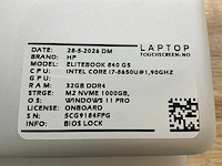 Hp elitebook 840 g5(i7) laptop (3x) - afbeelding 8 van  8