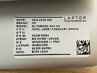 Hp elitebook 840 g5(i7) laptop (3x) - afbeelding 8 van  10