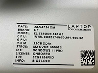 Hp elitebook 840 g5(i7) laptop (3x) - afbeelding 8 van  9