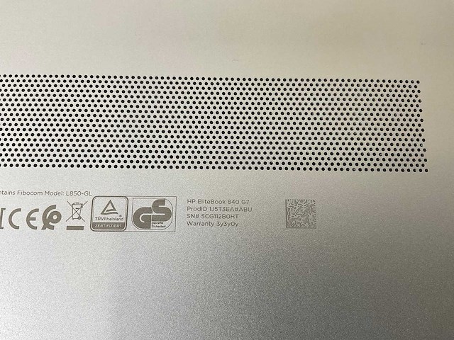 Hp elitebook 840 g7 14”, core(tm) i5 10th gen, 16 gb ram, no hdd laptop - afbeelding 7 van  7